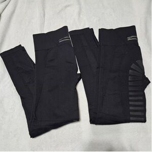 GOODE RIDER Leggings Lot Black Full Seat Silicone Grip Breeches Womens Medium